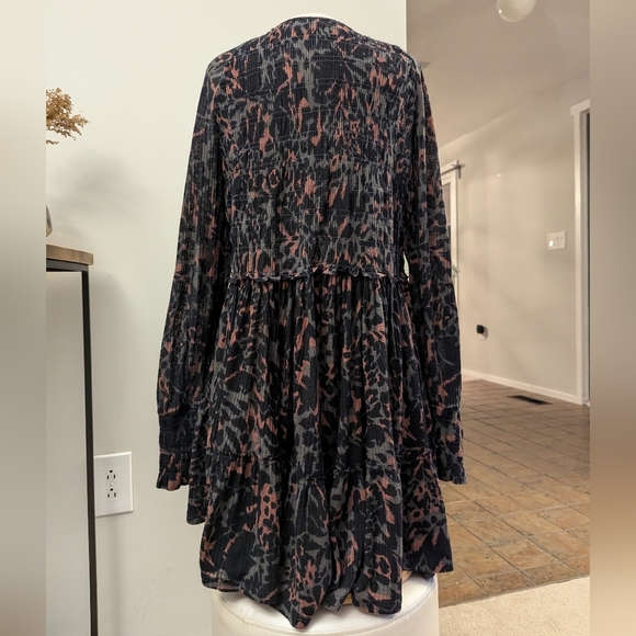 Free People Dark Romance Tunic Leopard Print - Picture 10 of 12